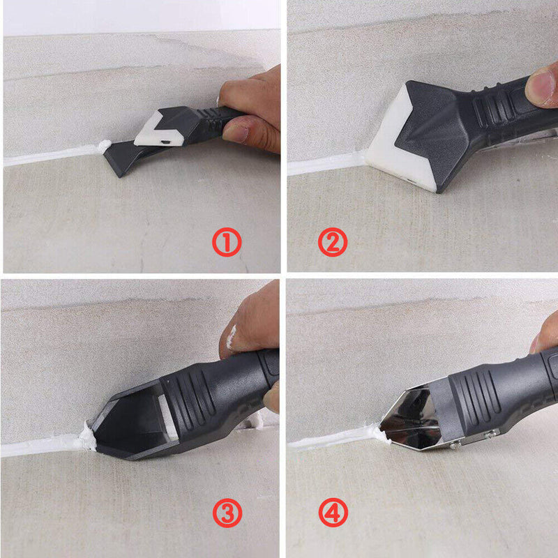 20 in 1 Caulk Nozzle Scraper Set Sealant Angle Scraper Grout Caulking Tools