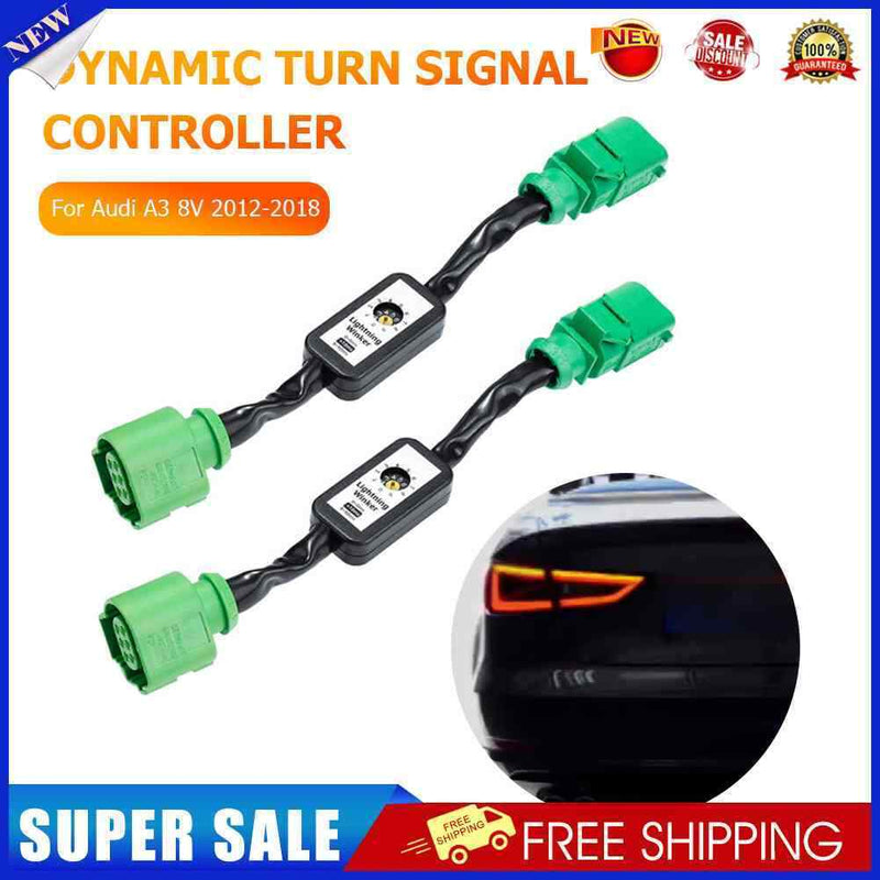 2pcs Dynamic Turn Signal Controller LED Left Right Taillight Module for A3 8V