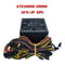 ATX 1800W Miner Power Supply with Cable Support 8 Graphics Card 220V Power