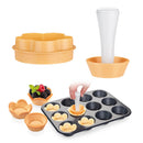 Non-stick Egg Tart Shells Mold Kitchen Smooth Rapid Prototyping Cupcake Mol