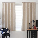 4pcs 100 X 130 cm Stars Blackout Curtain Living Room(Dark Blue)