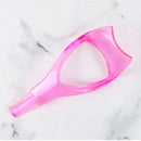 3 In 1 Mascara Shield Guide Guard Lash Curler Applicator Comb Makeup (Pink)