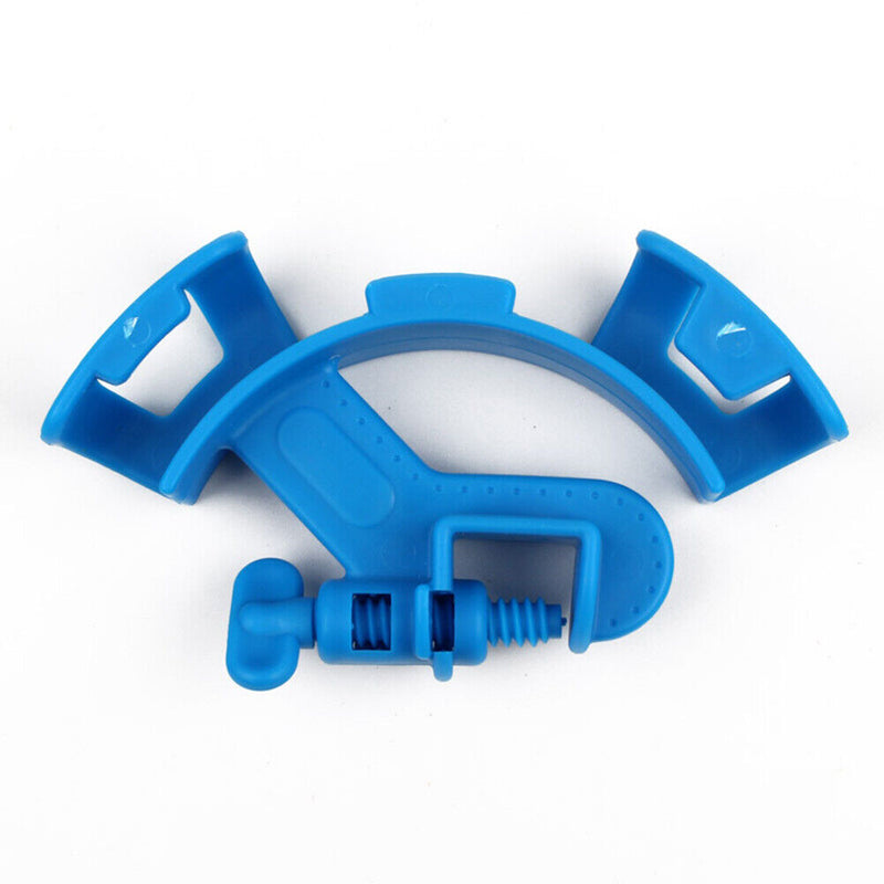 Fish Tank Water Change Fixing Clamp Aquarium Filtration Hose Bracket (Blue)