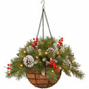 Cones Led String Lights Flower Wreath Christmas Front Door Hanging Baskets