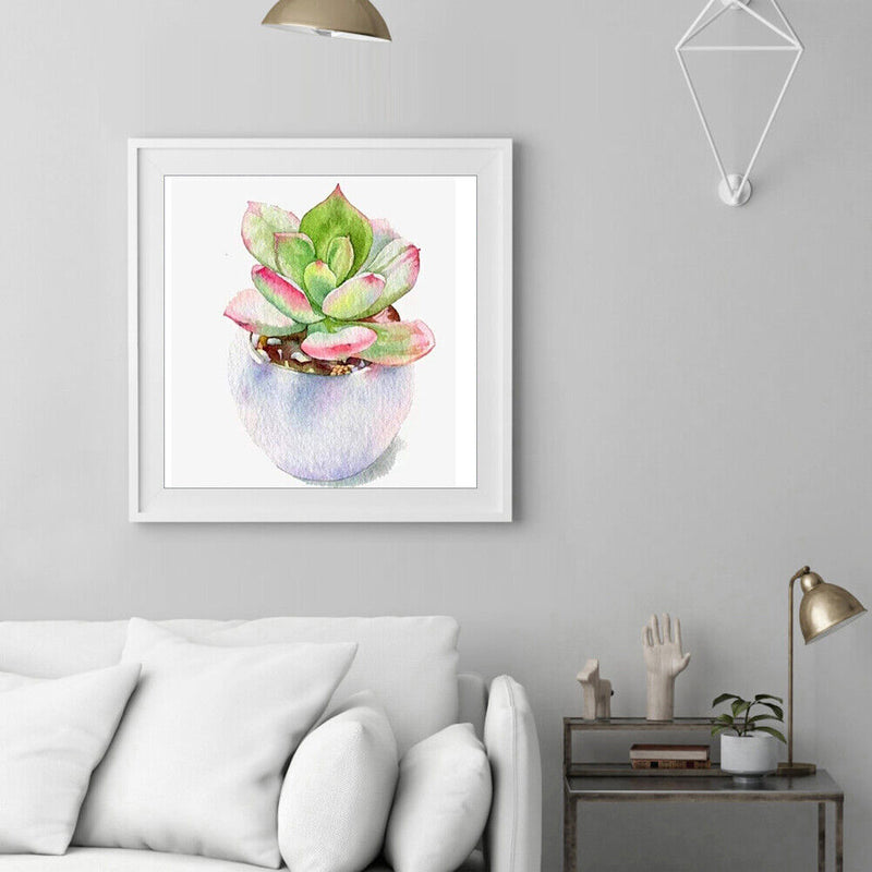 5D Diamond Painting Succulent Plant DIY Full Drill Cross Stitch Decor (376)