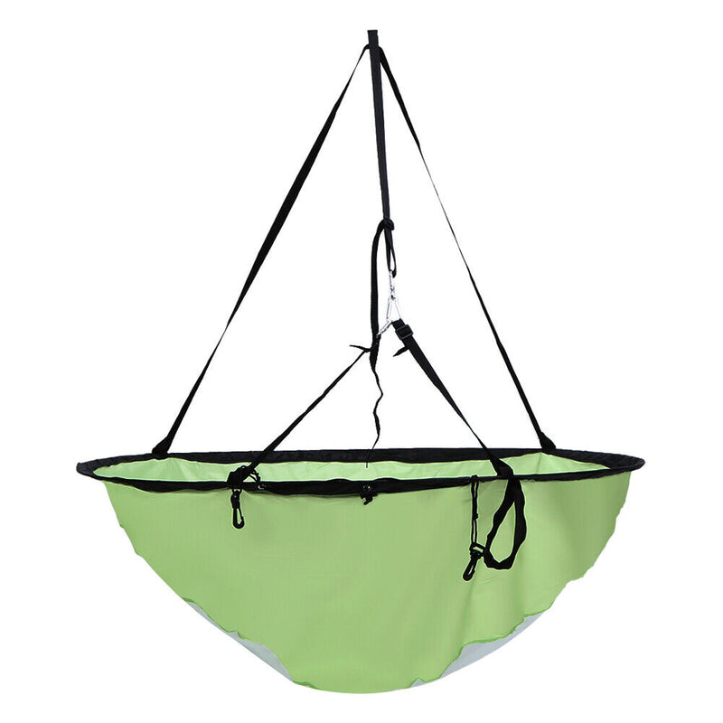 Foldable Kayak Boat Wind Sail Paddle Sailing Canoe Boat Wind Window (Green)