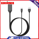 L9 USB C to HDMI-Compatible Mirroring Charging Cord for Android Phone to TV 1.8m