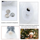 LED Light Up Glow Hanging Faceless Gnomes Pendant Christmas Ornament (B Grey)