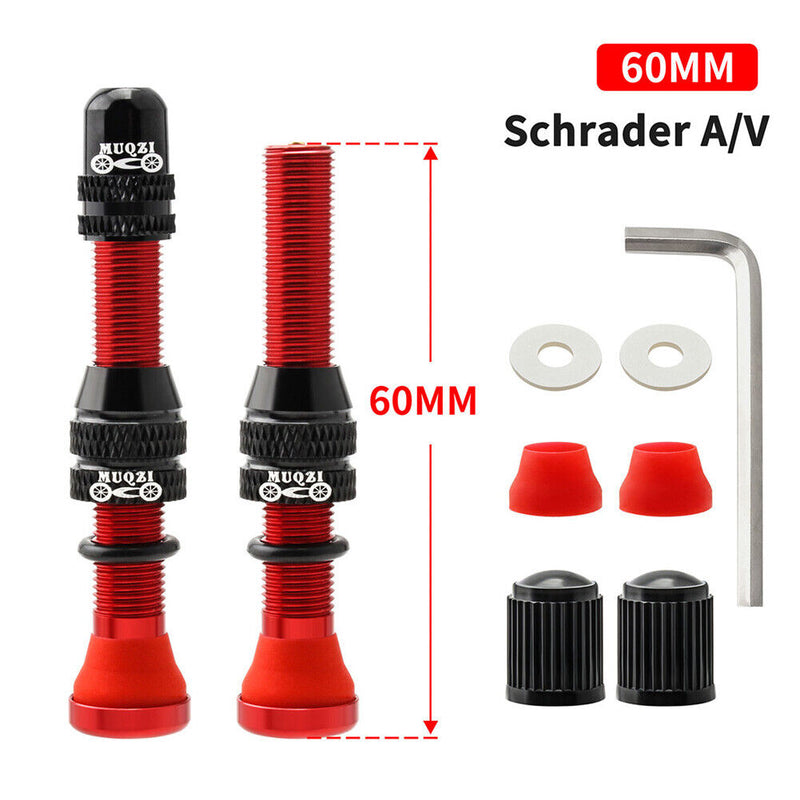 CNC Aluminum Alloy Mountain Road Bike American Valve Caps Set Pull Valve Covers