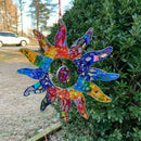 Unique Sun Home Garden Yard Decoration Rainbow Sun Hanging Pendant H0X5