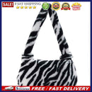 Autumn Female Shoulder Handbag Retro Top-handle Money Purse Plush Underarm Bags
