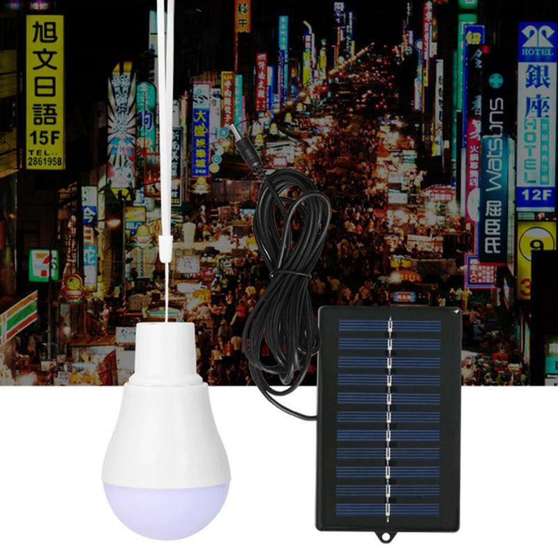 12LED Solar Bulb Hanging Lamp Outdoor Garden Camping Tent Light (B Hook)