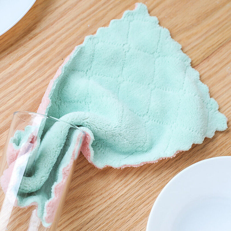 1pcs Household Absorbent Cleaning Cloth Dishcloths Non-stick Oil Towels Newly