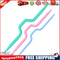 3pcs Plastic Twist Curved Needles Scarf Sweater Knitting DIY Weaving Tool