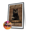 Diamond Painting 5D Full Round Drill Mosaic DIY Cat Retro Poster Kit Room Decor