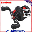 Low Profile Baitcasting Fishing Reel 17+1BB Sea Rod Lure Casting Fishing Reels