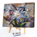 Oil Paint By Numbers Picture DIY Painting Colorful Flower Acrylic Paint Decor