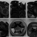 260Pcs/Box Star Nut Metal Starlock Push-on Locking Washer Fastener Kit M3-M12