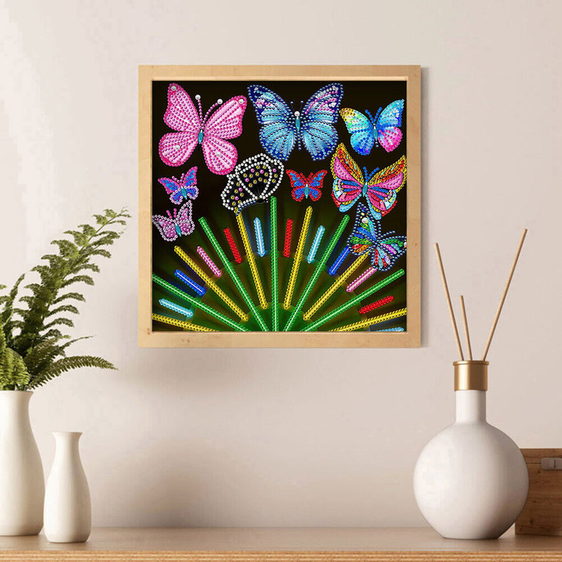 Diamond Painting Partial Special Drill Flower Glasses Picture of Rhinestone