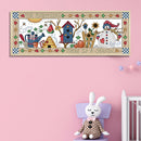 Cartoon Cross Stitch Kits 14CT Stamped Embroidery Set DIY 2-strand Cotton T