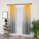 1x2.7m Gradient Tulle Curtain for Living Room Sheer Drapes Hotel Home Decorat
