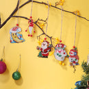 Christmas Diamond Pendant 5D DIY Mosaic Kit Double-sided Rhinestone Decoratio