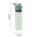 650ML Spray Water Bottle with Handle Plastic PC Frosted Space Cup (Green) Newly