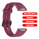Silicone Strap Wristband Band for Huawei Band 4/Honor Band 5i (Wine Red)