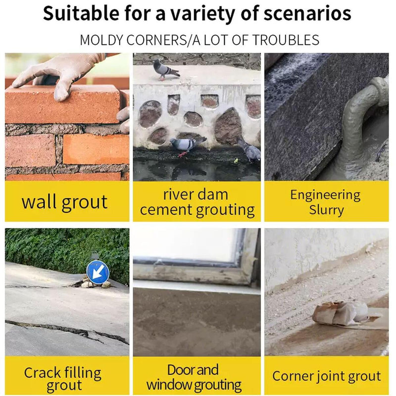 5Pcs/Set Caulking Gun Cement Lime Pump Grouting Mortar Sprayer  Grout Fillings`