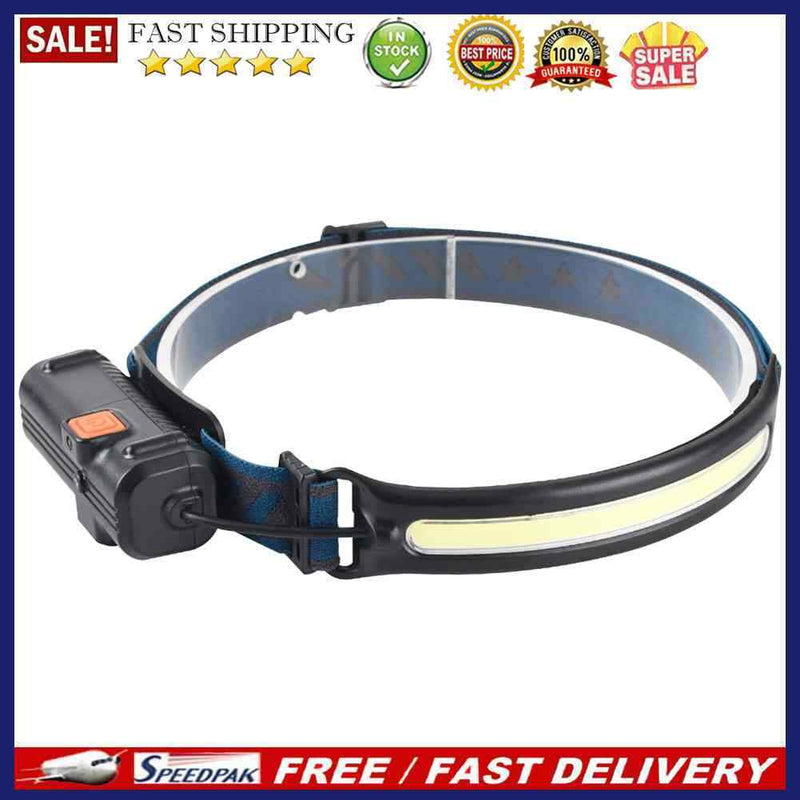 LED Headlamp Rechargeable Wave Motion Sensor Headlight Camping Torch Flashlight