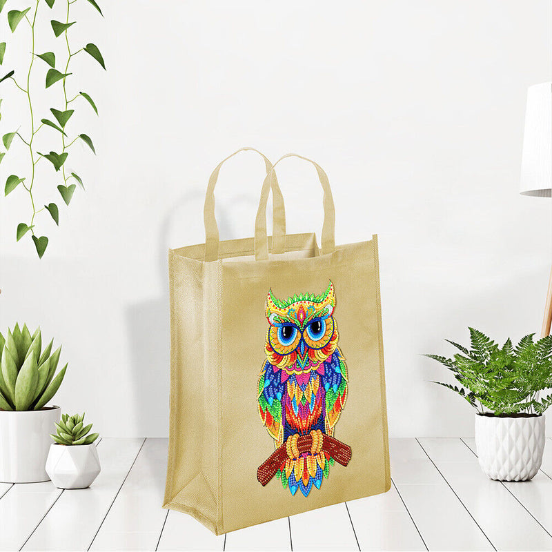 #A 5D Diamond Painting Handbag DIY Canvas Shopping Storage Bag Tote Craft Kit Gi
