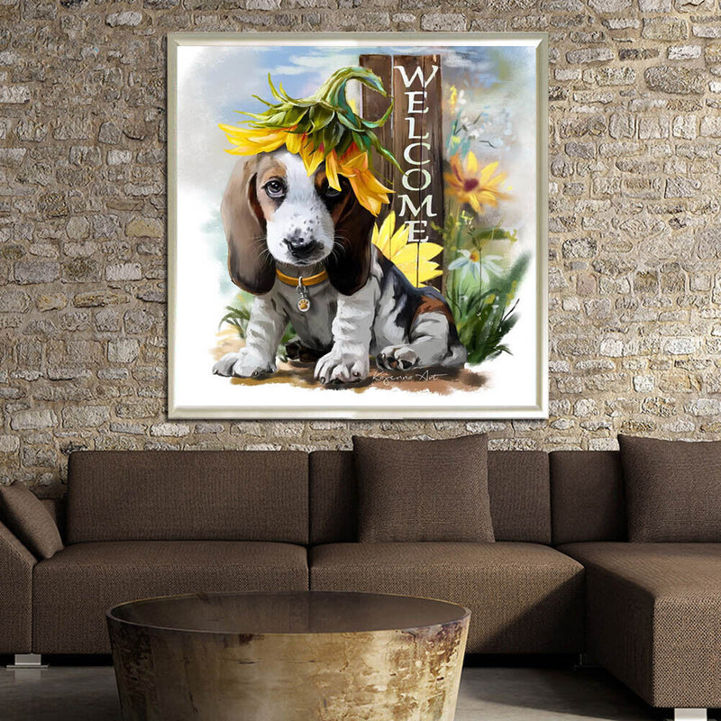 Cute Dog 5D Diamond Painting DIY Embroidery Cross Stitch Home Decor Gifts Newly