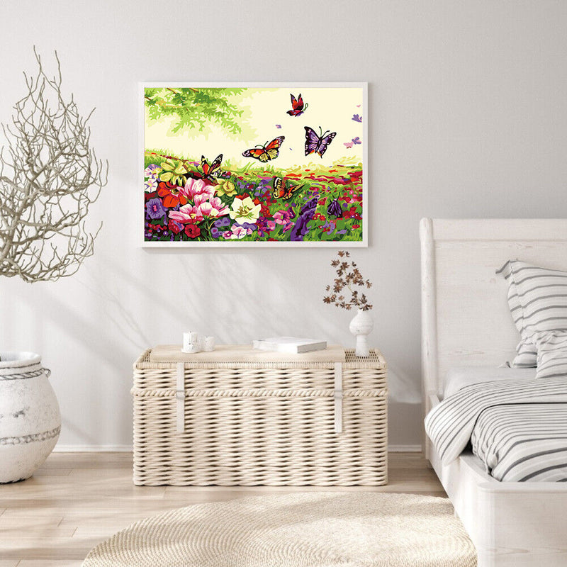 Butterfly 50x40cm Oil Paint By Numbers DIY Painting SXD216037