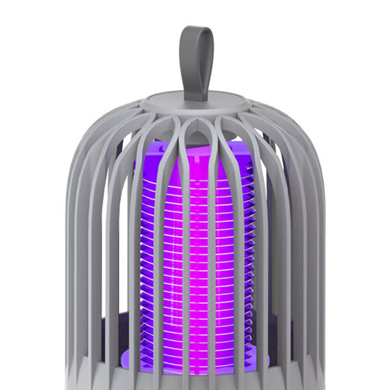 Pest Control Lights LED Bug Trap Mute Luring Mosquito Killer Lamp (Grey) Newly