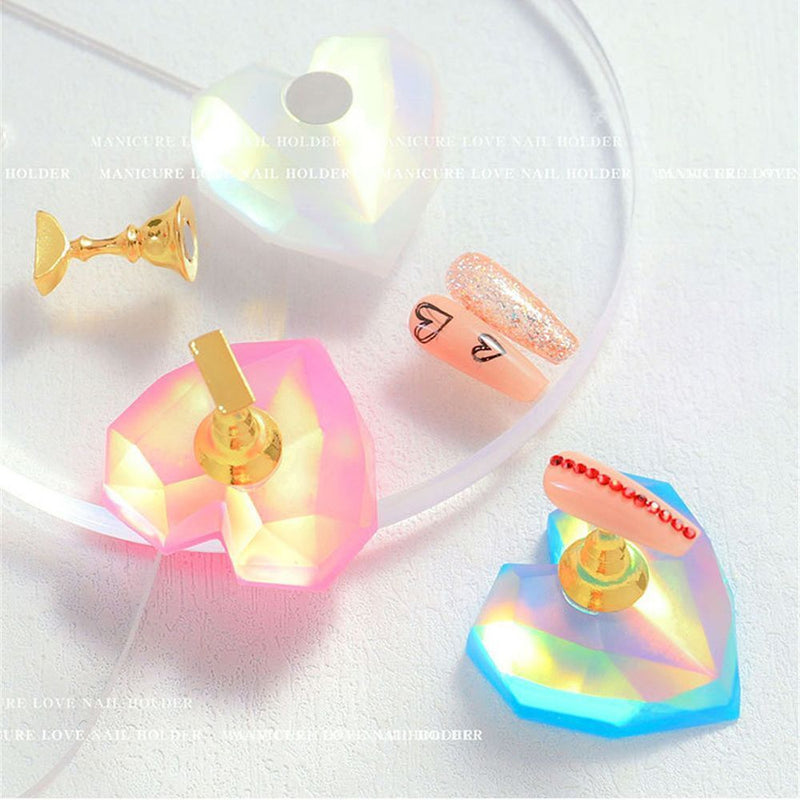 DIY Crafts Nail Art Holder Manicure Tool Display Stand Nail Practice Stand