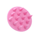 Pointed Tip Silicone Scalp Shampoo Massage Brush Head Acupoint Comb (Pink) Newly