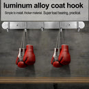 Wall Mounted Hooks Coats Clothes Hat Row Hook Towel Hanger Rack(5 Hooks