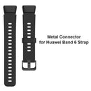 2pcs Watch Strap Connector Link Adapters for Huawei Honor Band 6 (Black)