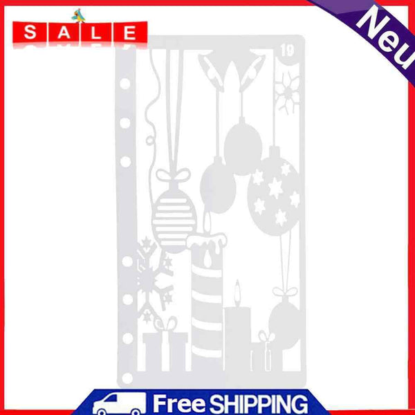 A6 Page Lace Ruler Scrapbook Template Stencil DIY Photo Album Drawing