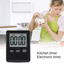 Thin LCD Digital Screen Kitchen Timer Cooking Countdown Alarm Clock (Black)