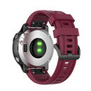 20mm Silicone Watch Band for Garmin Fenix 7S Bracelet Strap (Wine Red) Newly