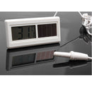 Potable Solar Powered Digital LCD Thermometer -50°C ~ 150°C Sensor Cable 1Mv