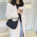Fashion Solid Color Zipper Shoulder Bag Women Designer Purse Crossbody Bags