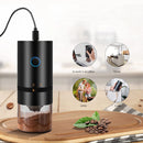 Electric Coffee Grinder USB Rechargeable Auto Cafe Beans Grinding (Black) Newly