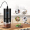 Electric Coffee Grinder USB Rechargeable Auto Cafe Beans Grinding (Black) Newly