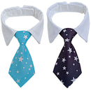 Colorful Tuxedo Pet Grooming Supplies Striped Bow Tie Collar Formal Dog Necktie