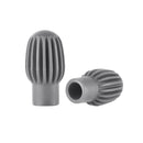 4pcs Silicone Drum Stick Practice Tip Head Drumstick Mute Damper (Grey) Newly