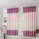Geometry Semi Blackout Curtains Home Windows Tulle Sheer Drape (Purple Red
