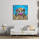 5D DIY Diamond Painting Full Round Drill Flower Calf Wall Decor Rhinestone Art
