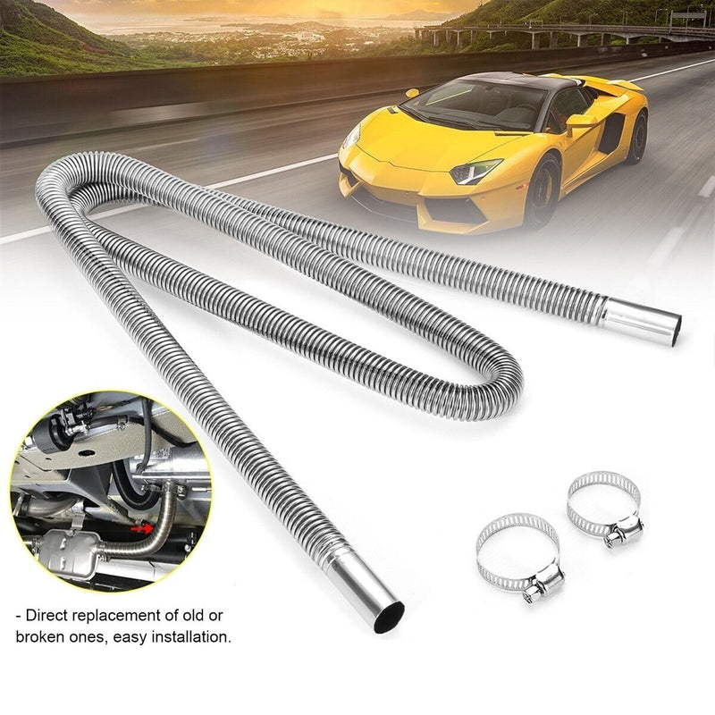 Parking Air Heater Pipe 2.5cm Inner Stainless Steel Exhaust Pipe Car Tool